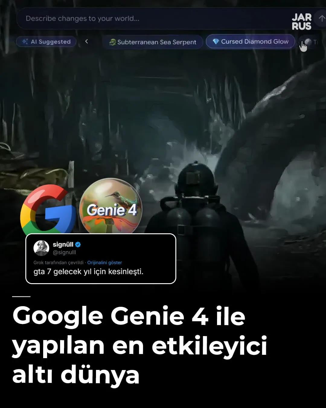 Instagram kapağı: Genie 4 ile ilk gün kurulan en etkileyici altı dünya: Blender simülasyonundan GTA Waymo’ya